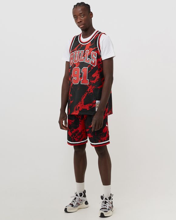 NBA TEAM MARBLE SWINGMAN SHORTS BULLS 1997