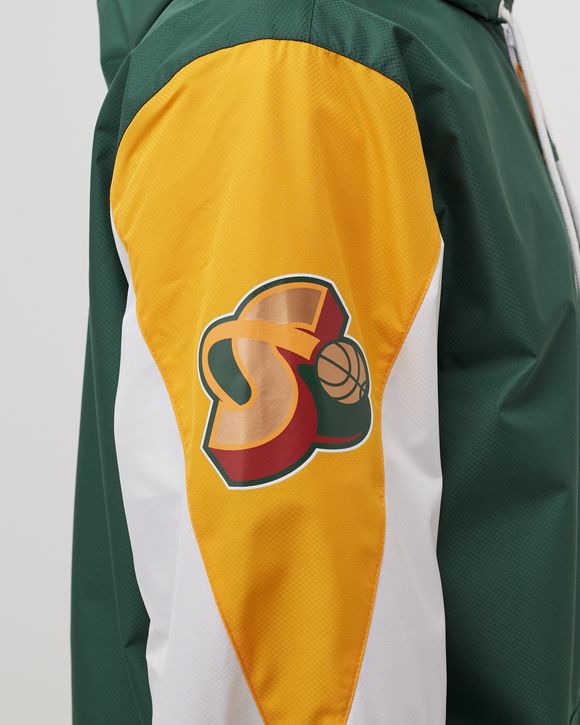 NBA THROW IT BACK FULL ZIP WINDBREAKER SUPERSONICS