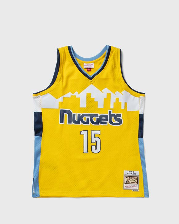 NBA YELLOW JERSEY DENVER NUGGETS 2017 NIKOLA JOKIC #15