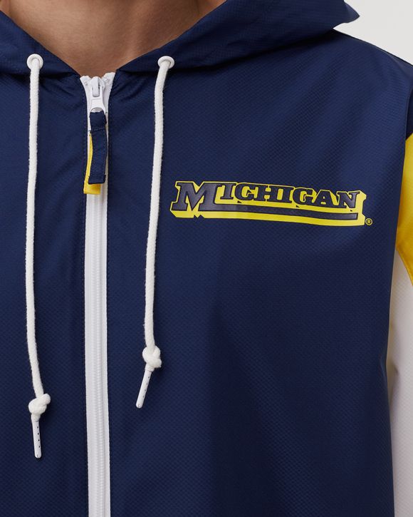 NCAA THROW IT BACK FULL ZIP WINDBREAKER MICHIGAN