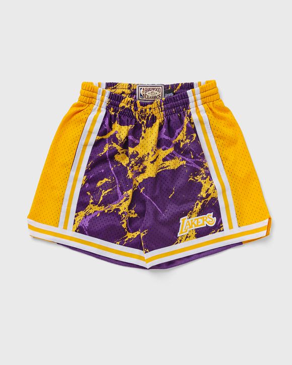 WMNS NBA W TEAM MARBLE SHORTS LAKERS
