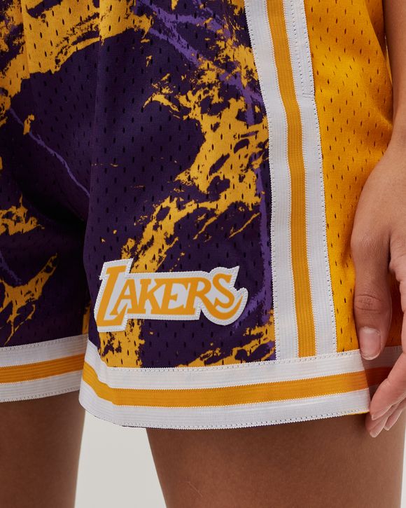 WMNS NBA W TEAM MARBLE SHORTS LAKERS