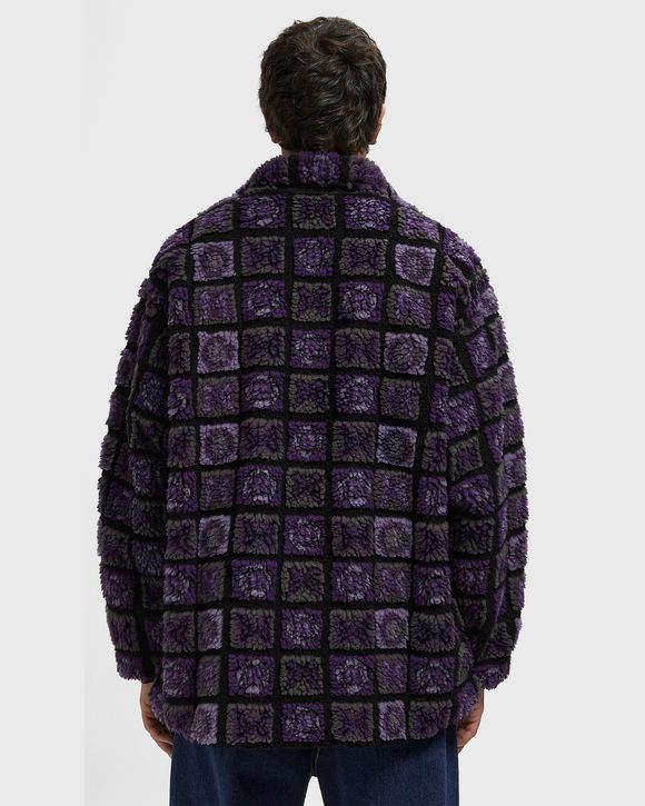 Faux Fur Jacket - Papillon Plaid Pile