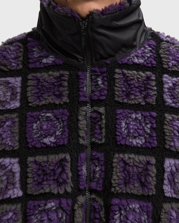 Faux Fur Jacket - Papillon Plaid Pile