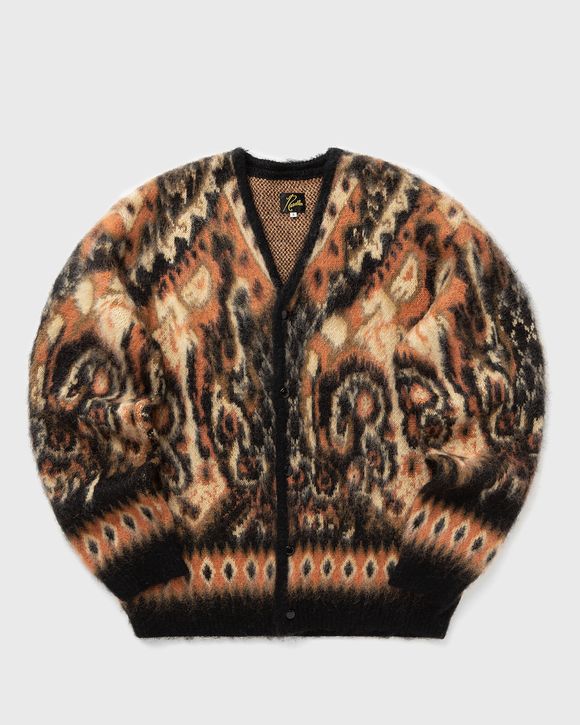 Needles Mohair Cardigan - Paisley Black Orange | BSTN Store