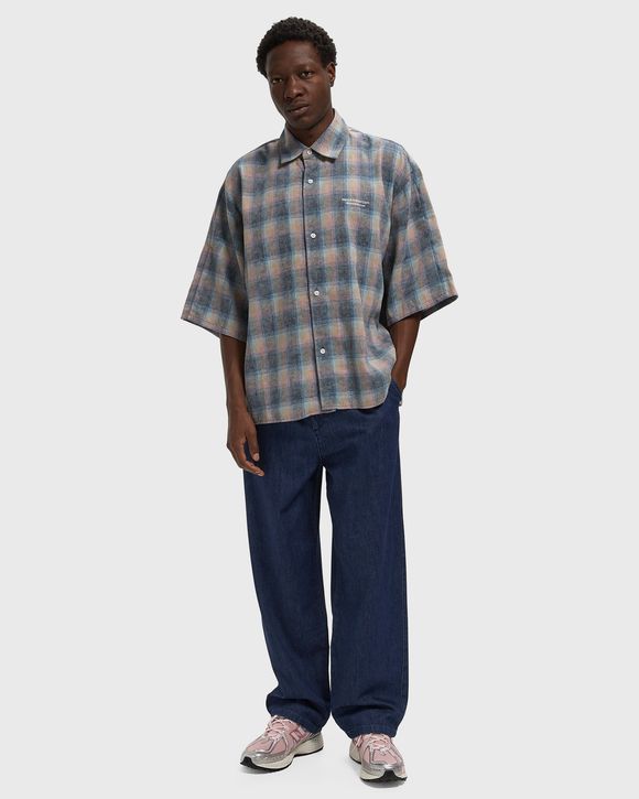 FLANEL SHORT SLEEVE BUTTON-UP