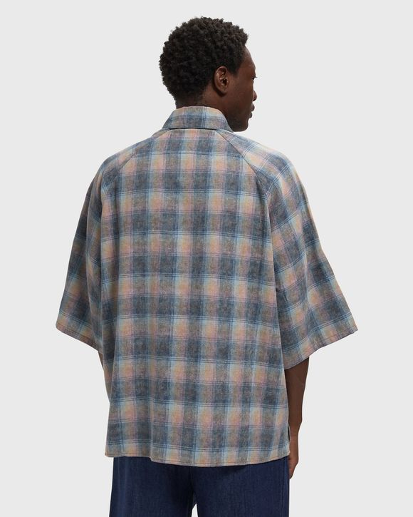 FLANEL SHORT SLEEVE BUTTON-UP