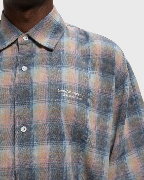 FLANEL SHORT SLEEVE BUTTON-UP