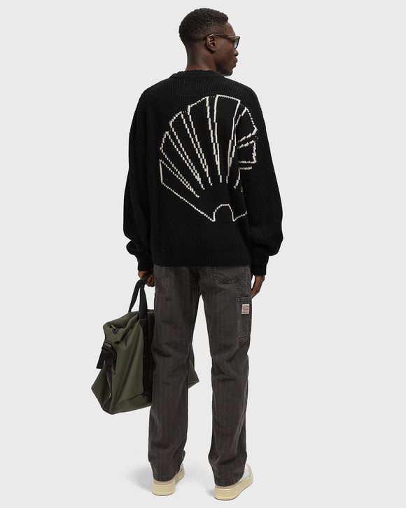 LOGO KNIT RAW EDGE