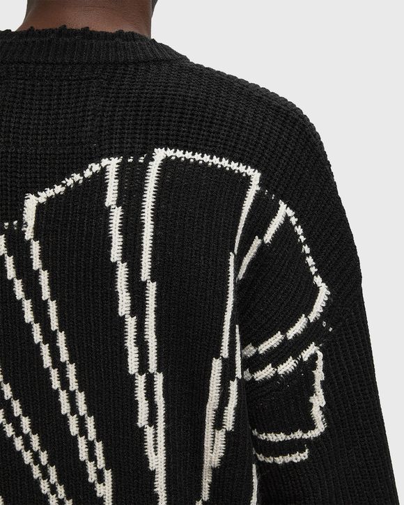 LOGO KNIT RAW EDGE