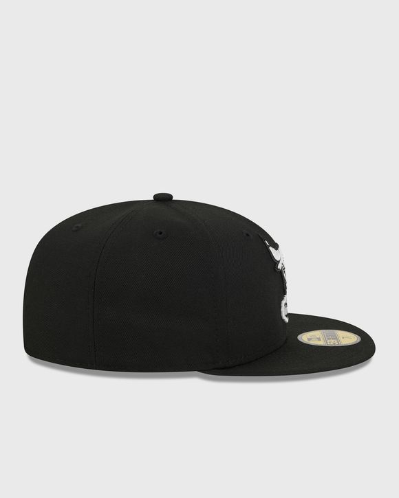 HWC 31587 59FIFTY BLKBLKWHI CHICAGO BULLS