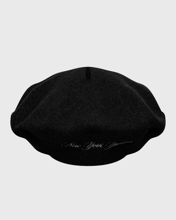 WOOL SCRIPT BERET NEW YORK YANKEES