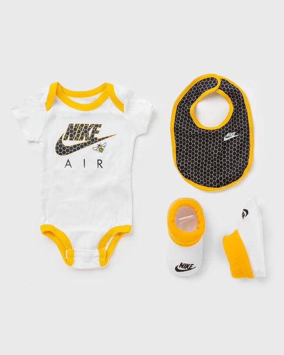 BODYSUIT, BIB, AND BOOTIES 3-PIECE SET