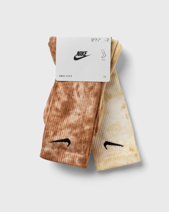 Cushioned Tie-Dye Crew Socks (2 Pairs)