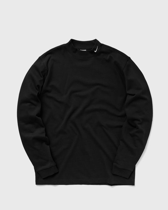 Long-Sleeve Mock Neck Shirt