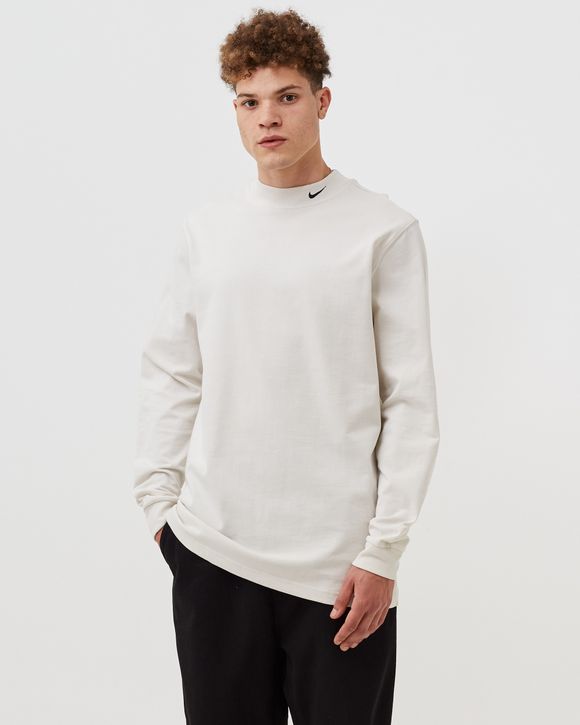 Long-Sleeve Mock Neck Shirt