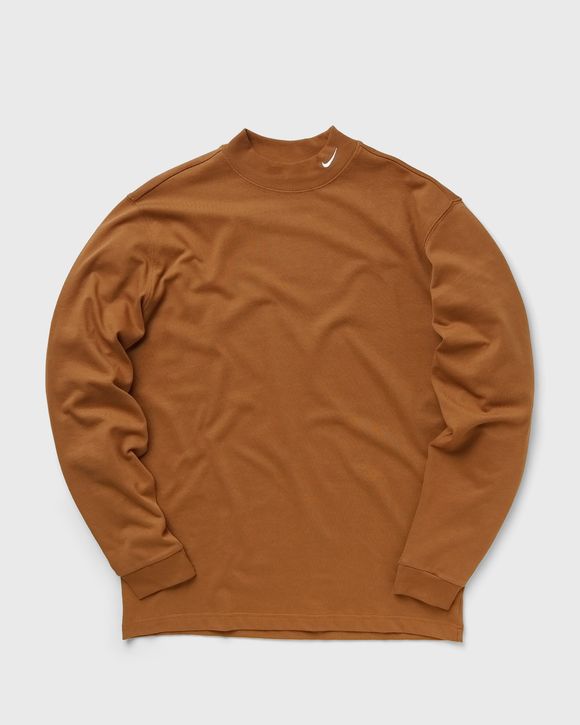 Long-Sleeve Mock Neck Shirt