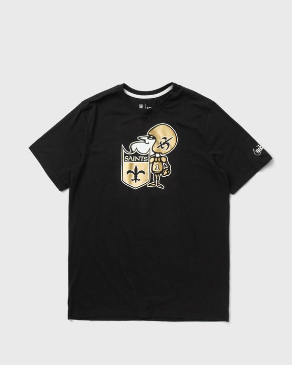 New Orleans Saints Black Historic Triblend Tee
