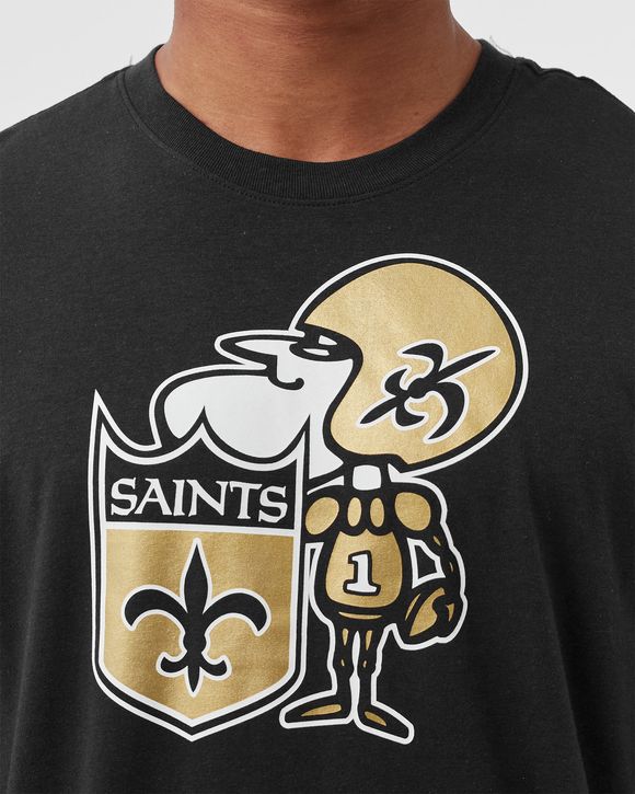 New Orleans Saints Black Historic Triblend Tee