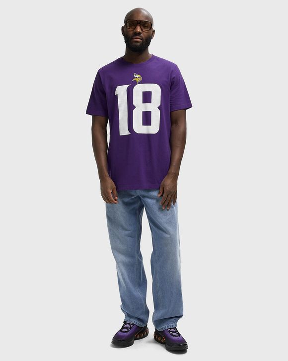NFL Minnesota Vikings Name and Number T-Shirt Justin Jefferson 18