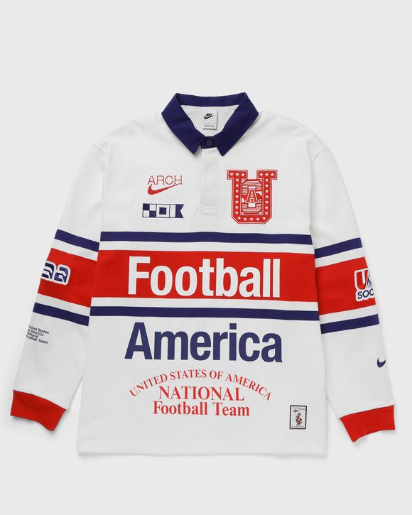 Nike USA x V.A.A. Long-Sleeve Rugby Top White Red | BSTN Store