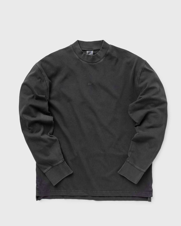 Washed Long-Sleeve Mock Top