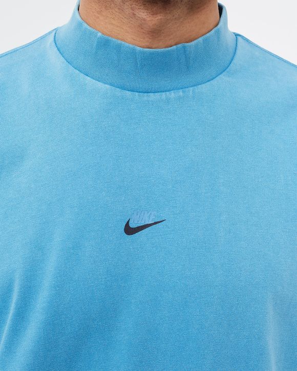 Washed Long-Sleeve Mock Top