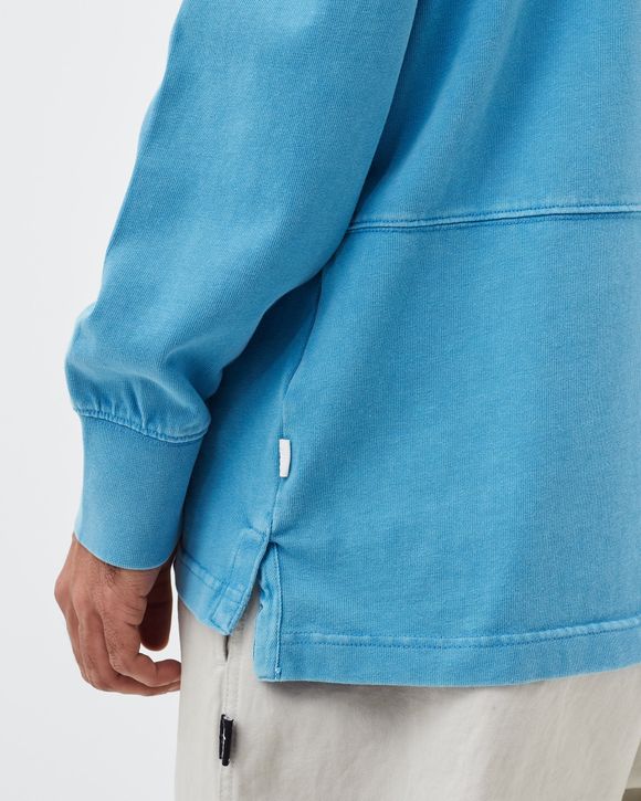Washed Long-Sleeve Mock Top