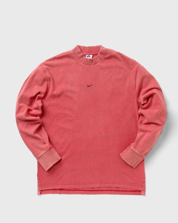 Washed Long-Sleeve Mock Top