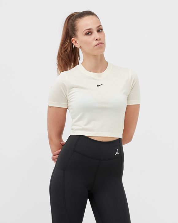 WMNS ESSENTIAL CROPPED TEE 