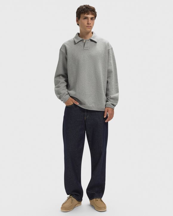 Hjartdal Brushed Diagonal Cotton Fleece Polo