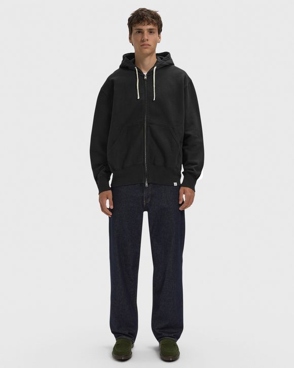 Keldur Brushed Diagonal Cotton Fleece Zip Hoodie