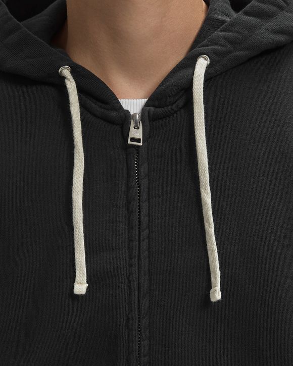 Keldur Brushed Diagonal Cotton Fleece Zip Hoodie