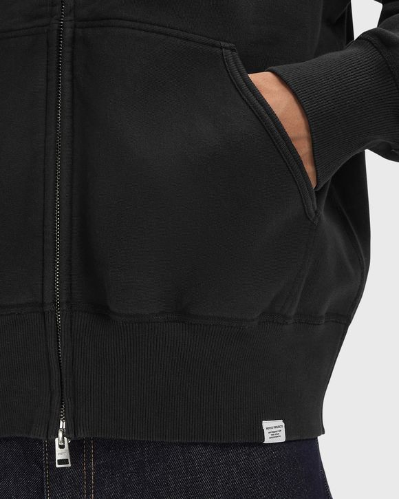 Keldur Brushed Diagonal Cotton Fleece Zip Hoodie