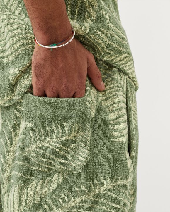 Banana Leaf Terry Shorts