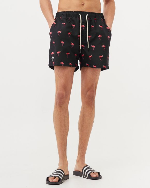 Black Flamingo Swim Shorts