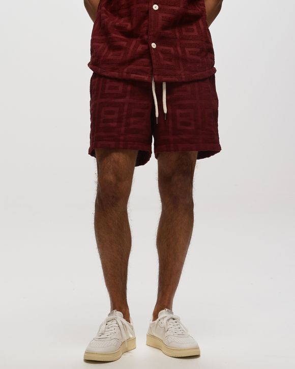 Burgundy Terrace Terry Shorts