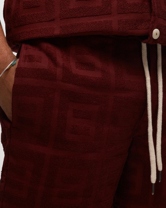 Burgundy Terrace Terry Shorts