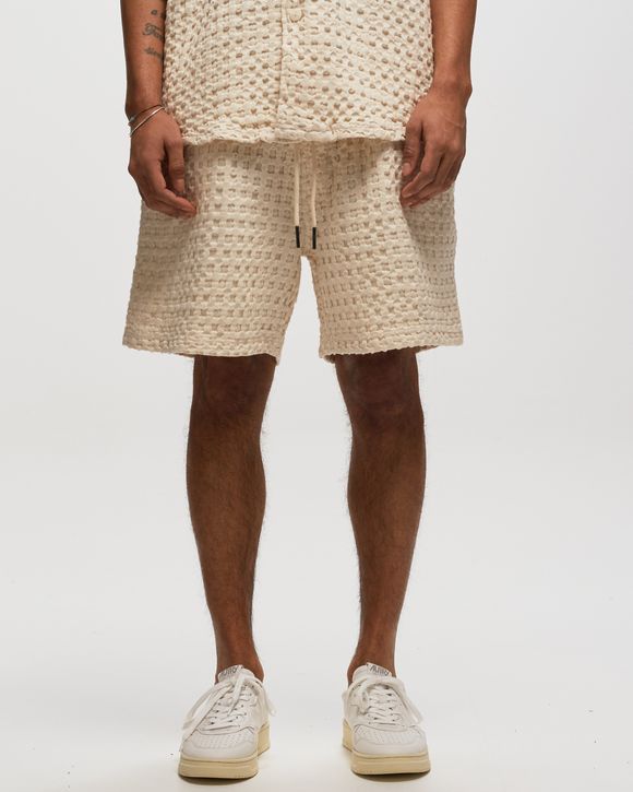 Ecru Porto Waffle Shorts