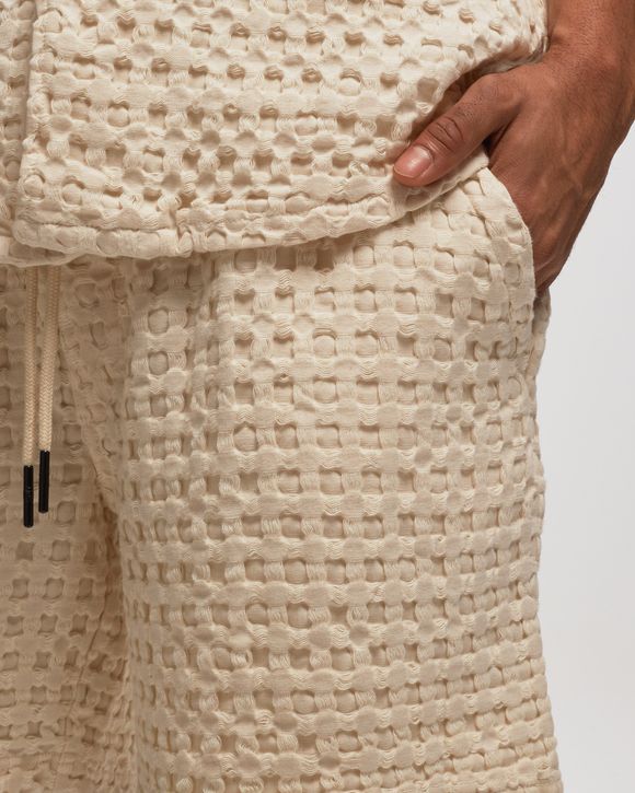 Ecru Porto Waffle Shorts