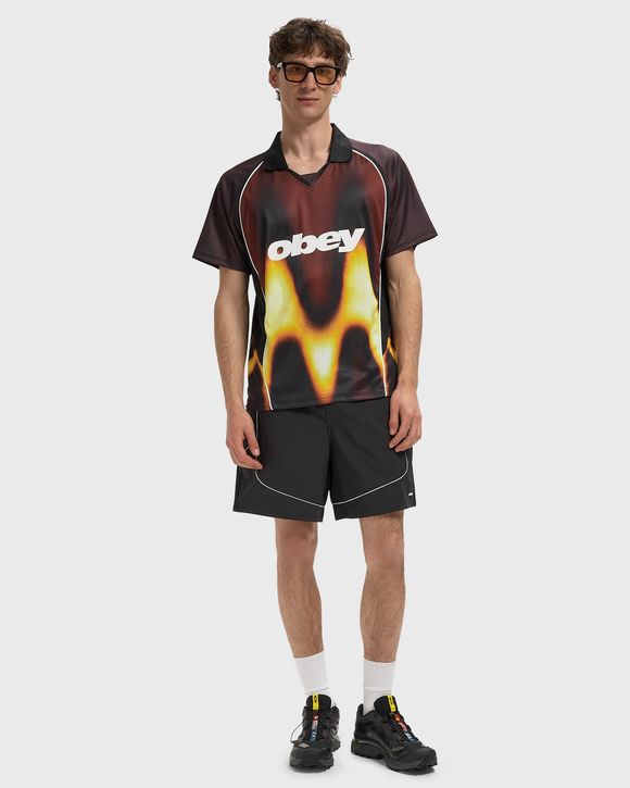 Obey blurred soccer jersey