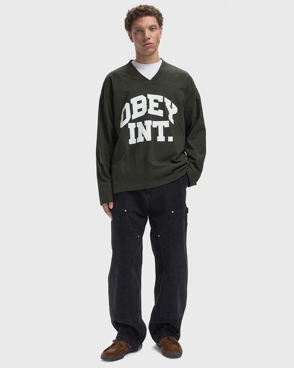Obey football jersey ls