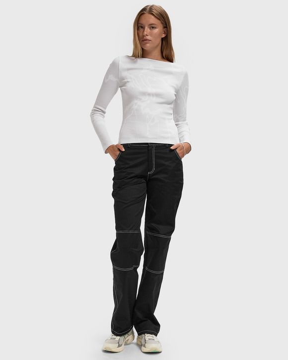 AOP BOAT NECK TOP