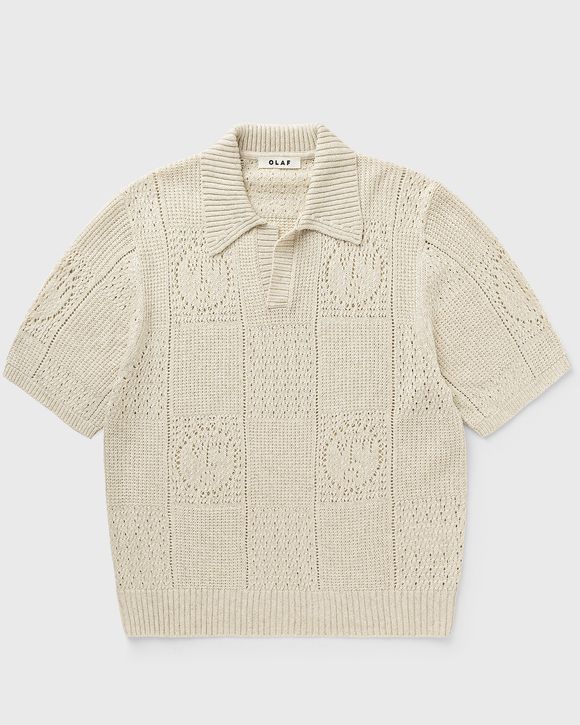 FACE LOGO KNIT POLO