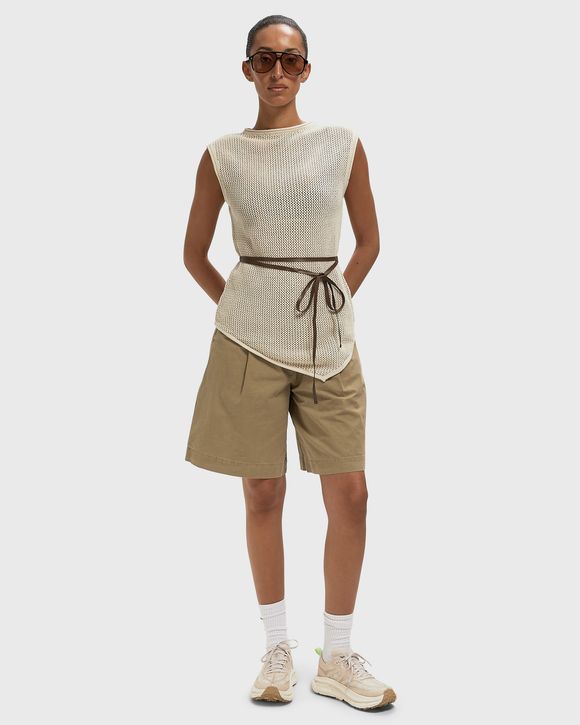 LINEN OPEN KNIT TOP