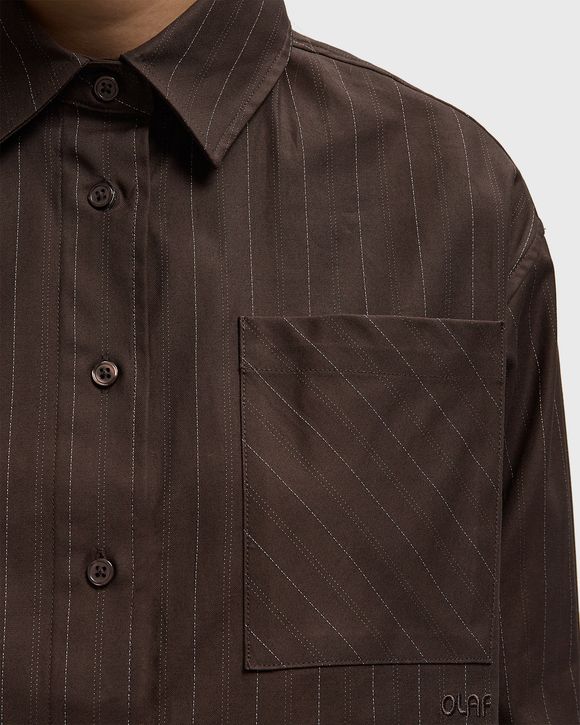 PINSTRIPE CROPPED SHIRT