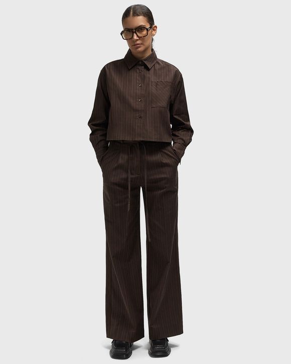 PINTSTRIPE TAILORED TROUSERS