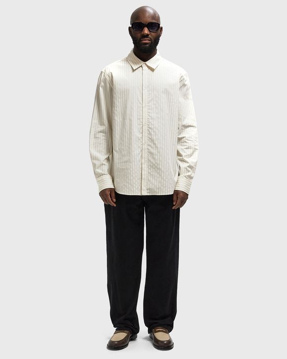 STITCHED STRIPED RELAXED SHIRT