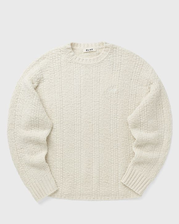 TEXTURED BOXY KNITTED CREWNECK