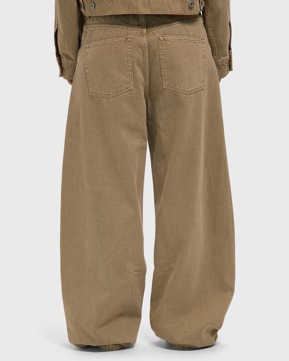 WMNS MONOGRAM BARREL LEG DENIM PANT